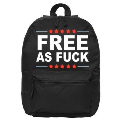 Free As Fuck Kyle Rittenhouse 16 in Basic Backpack