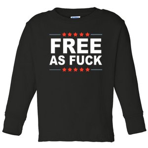 Free As Fuck Kyle Rittenhouse Toddler Long Sleeve Shirt