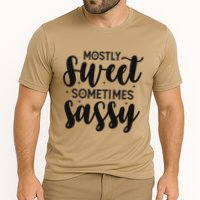 Funny And Feisty Mom Mostly Sweet Sometimes Sassy Cooling Performance Crew T-Shirt