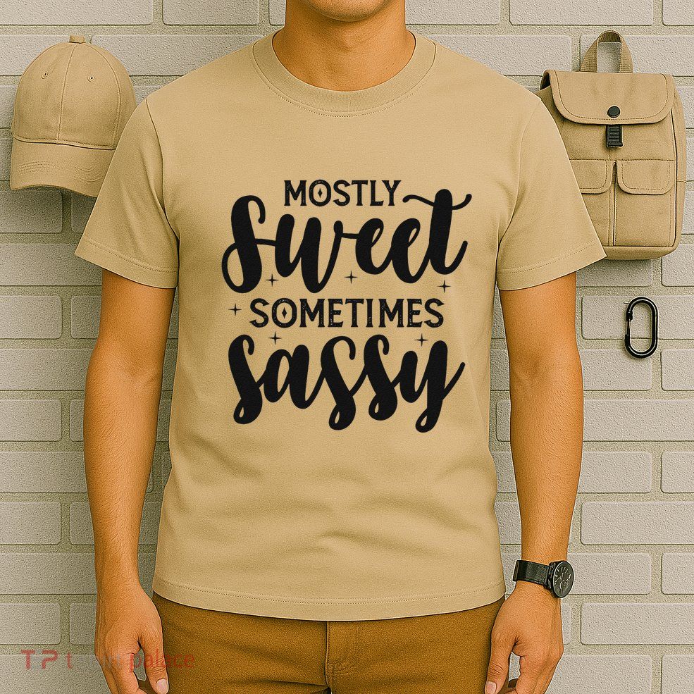 Funny And Feisty Mom Mostly Sweet Sometimes Sassy T-Shirt