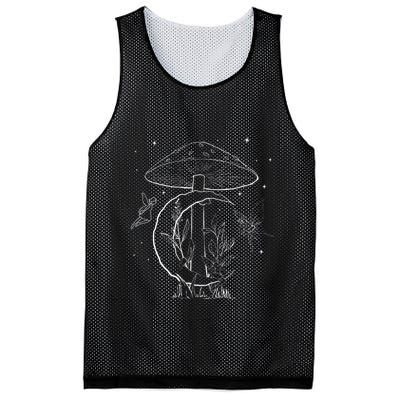 Fairycore Aesthetic Fairy Core Grunge Mushroom Moon Fairies Mesh Reversible Basketball Jersey Tank