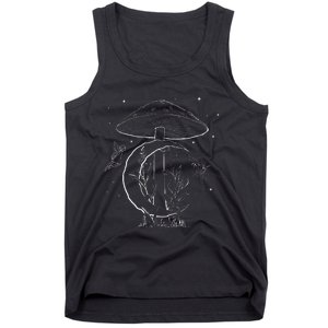 Fairycore Aesthetic Fairy Core Grunge Mushroom Moon Fairies Tank Top