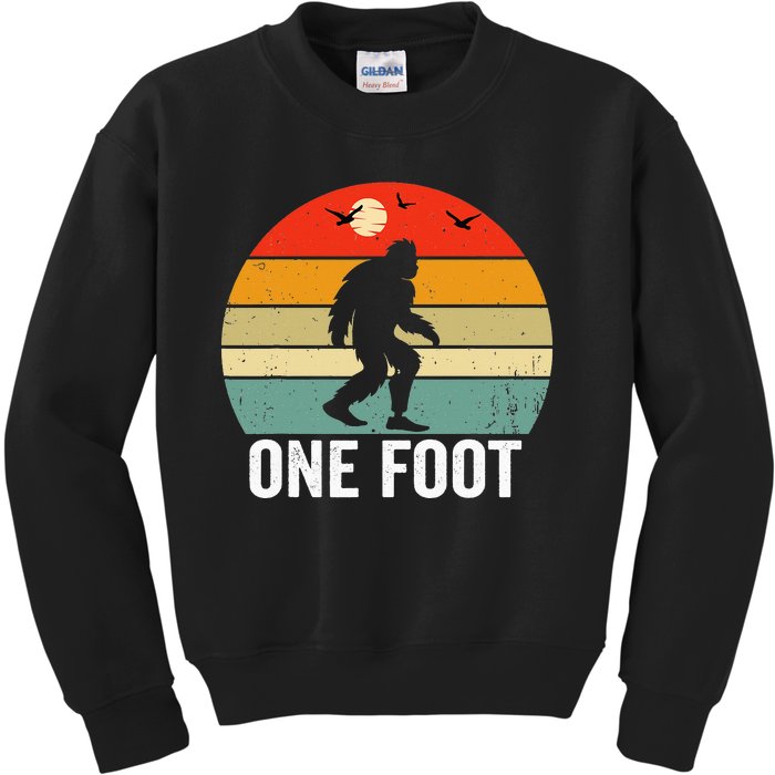 Foot Amputee Funny Amputee Big Foot Limb Loss Awareness Kids Sweatshirt