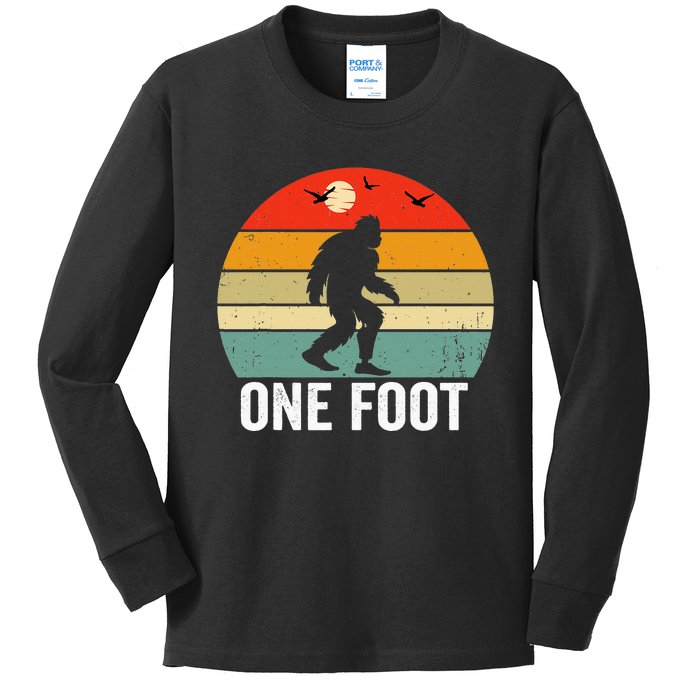 Foot Amputee Funny Amputee Big Foot Limb Loss Awareness Kids Long Sleeve Shirt