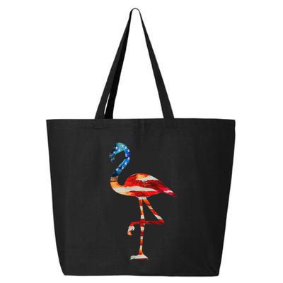Flamingo American Flag Vintage American Flamingo 25L Jumbo Tote