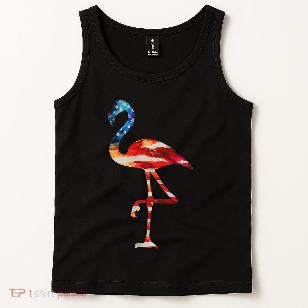 Flamingo American Flag Vintage American Flamingo Tank Top