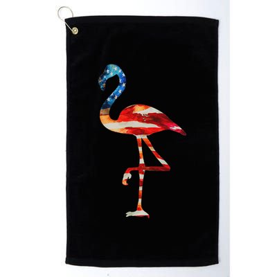 Flamingo American Flag Vintage American Flamingo Golf Towel