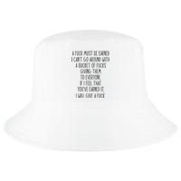 Funy A Fuck Must Be Earned Cool Comfort Performance Bucket Hat