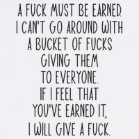 Funy A Fuck Must Be Earned Cooling Performance Crew T-Shirt