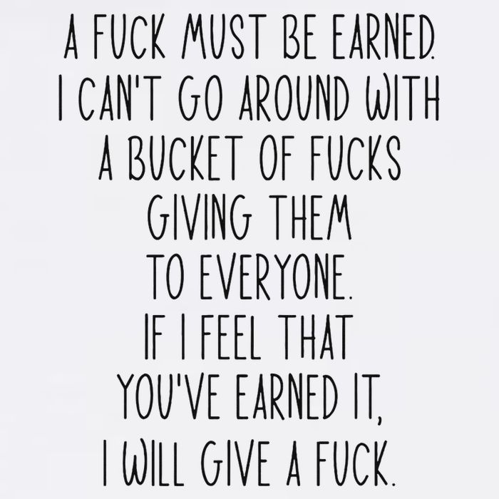 Funy A Fuck Must Be Earned Cooling Performance Crew T-Shirt