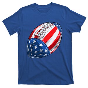 Football American Flag 4th Of July American Gift T-Shirt