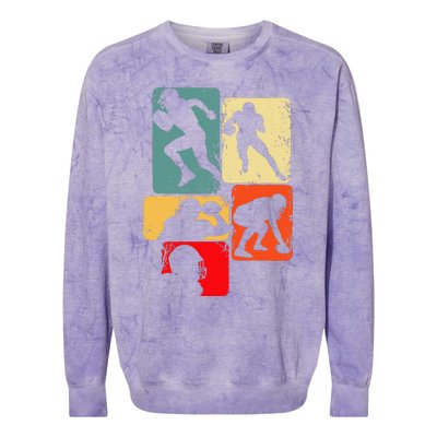 Football American Football Colorblast Crewneck Sweatshirt