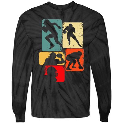 Football American Football Tie-Dye Long Sleeve Shirt