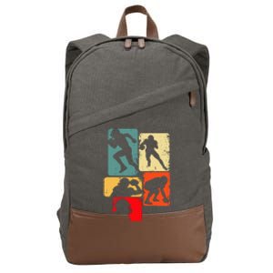 Football American Football Cotton Canvas Backpack