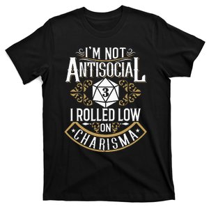 Funny Antisocial Funny Nerdy Gamer Sarcastic T-Shirt