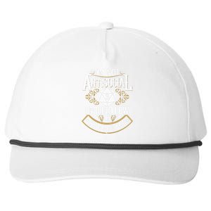 Funny Antisocial Funny Nerdy Gamer Sarcastic Snapback Five-Panel Rope Hat