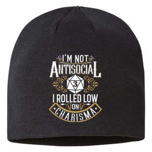 Funny Antisocial Funny Nerdy Gamer Sarcastic Sustainable Beanie