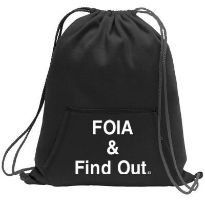 Foia And Find Out Sweatshirt Cinch Pack Bag