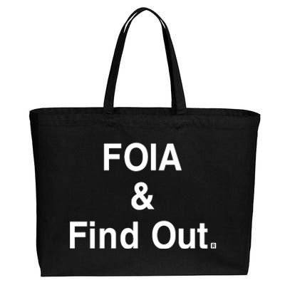 Foia And Find Out Cotton Canvas Jumbo Tote