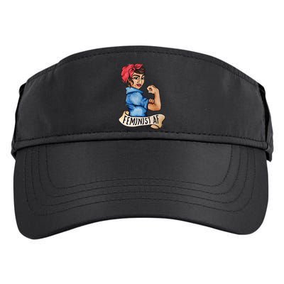 Feminist Af Funny Gift Black Feminists Adult Drive Performance Visor