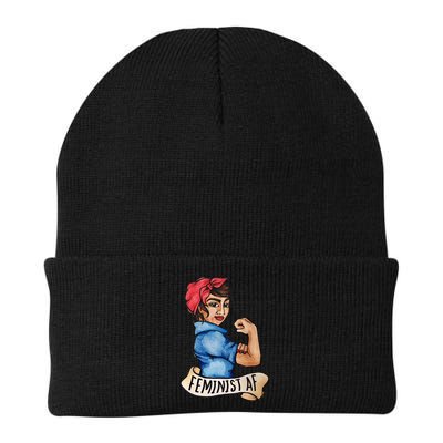 Feminist Af Funny Gift Black Feminists Beanie