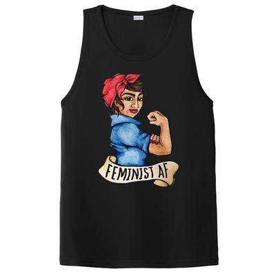 Feminist Af Funny Gift Black Feminists PosiCharge Competitor Tank