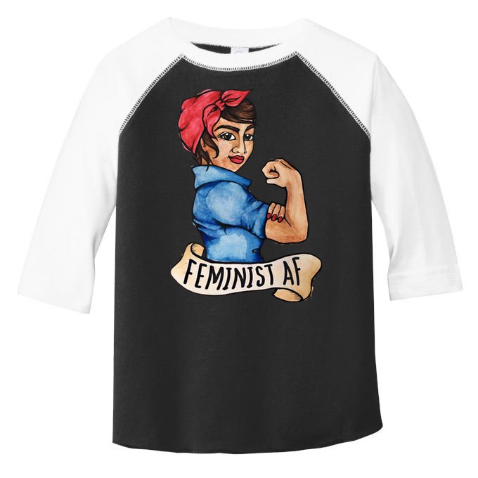 Feminist Af Funny Gift Black Feminists Toddler Fine Jersey T-Shirt