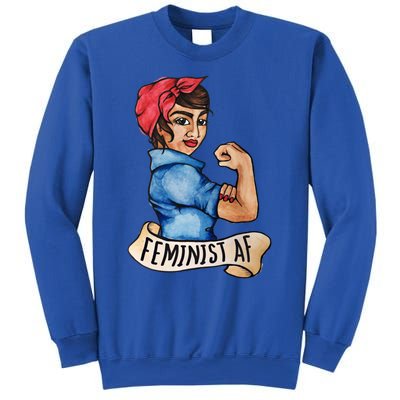 Feminist Af Funny Gift Black Feminists Sweatshirt