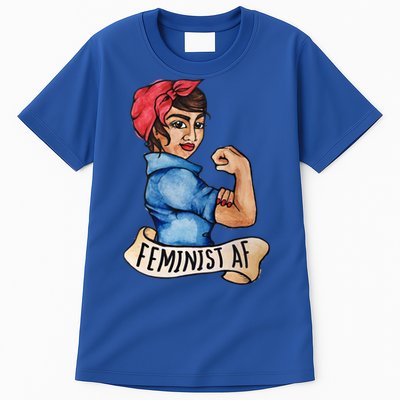 Feminist Af Funny Gift Black Feminists Tall T-Shirt