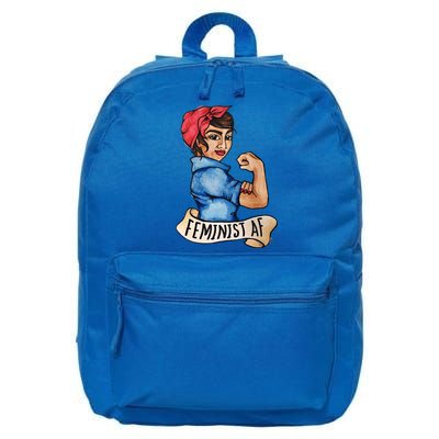 Feminist Af Funny Gift Black Feminists 16 in Basic Backpack