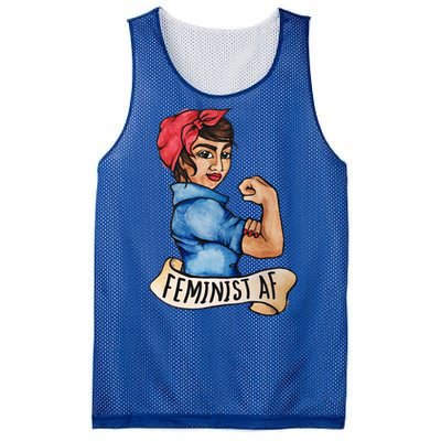 Feminist Af Funny Gift Black Feminists Mesh Reversible Basketball Jersey Tank