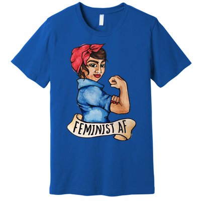 Feminist Af Funny Gift Black Feminists Premium T-Shirt