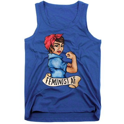 Feminist Af Funny Gift Black Feminists Tank Top