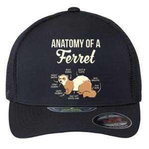 Ferret Anatomy Flexfit Unipanel Trucker Cap