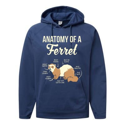 Ferret Anatomy Performance Fleece Hoodie