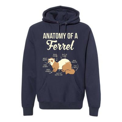 Ferret Anatomy Premium Hoodie