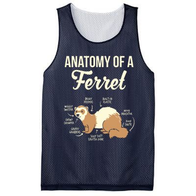 Ferret Anatomy Mesh Reversible Basketball Jersey Tank