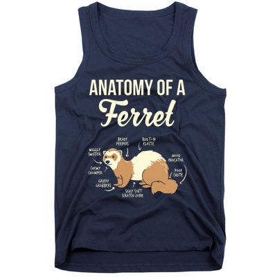 Ferret Anatomy Tank Top