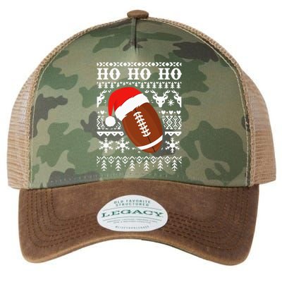 Funny American Football Ugly Christmas Sweater XMAS Legacy Tie Dye Trucker Hat