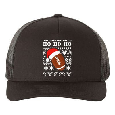 Funny American Football Ugly Christmas Sweater XMAS Yupoong Adult 5-Panel Trucker Hat