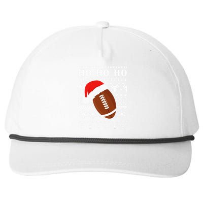 Funny American Football Ugly Christmas Sweater XMAS Snapback Five-Panel Rope Hat