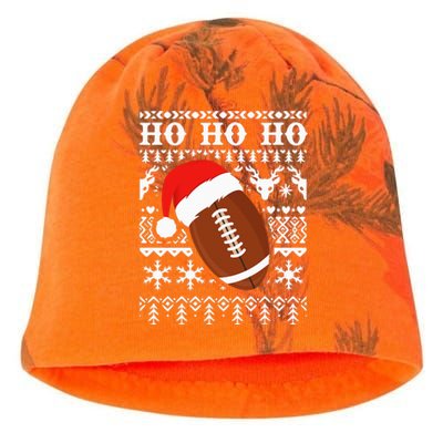 Funny American Football Ugly Christmas Sweater XMAS Kati - Camo Knit Beanie