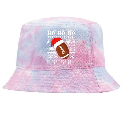 Funny American Football Ugly Christmas Sweater XMAS Tie-Dyed Bucket Hat