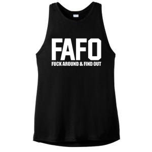 FAFO Fuck Around & Find Out Ladies PosiCharge Tri-Blend Wicking Tank