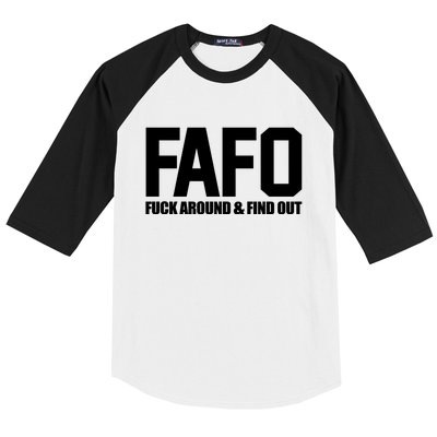 FAFO Fuck Around & Find Out Baseball Sleeve Shirt