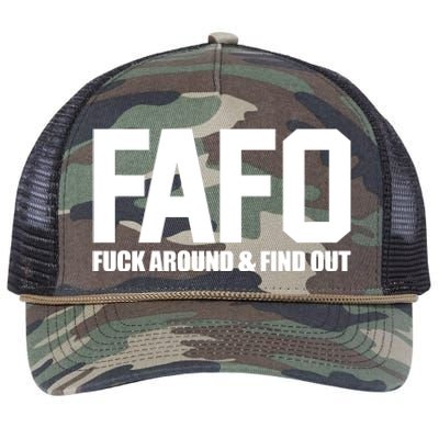 FAFO Fuck Around & Find Out Retro Rope Trucker Hat Cap