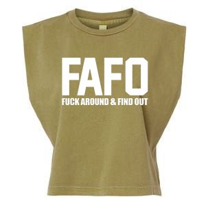 FAFO Fuck Around & Find Out Garment-Dyed Women's Muscle Tee