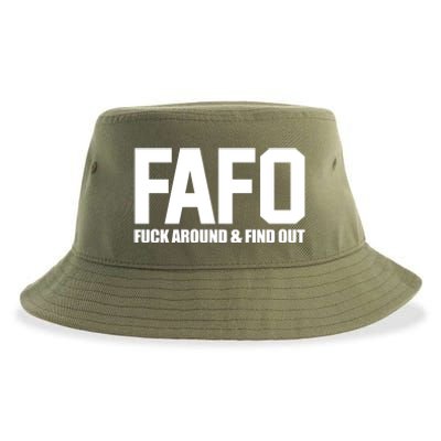 FAFO Fuck Around & Find Out Sustainable Bucket Hat