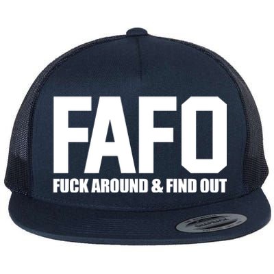 FAFO Fuck Around & Find Out Flat Bill Trucker Hat