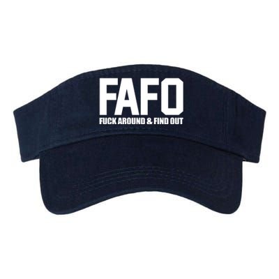 FAFO Fuck Around & Find Out Valucap Bio-Washed Visor